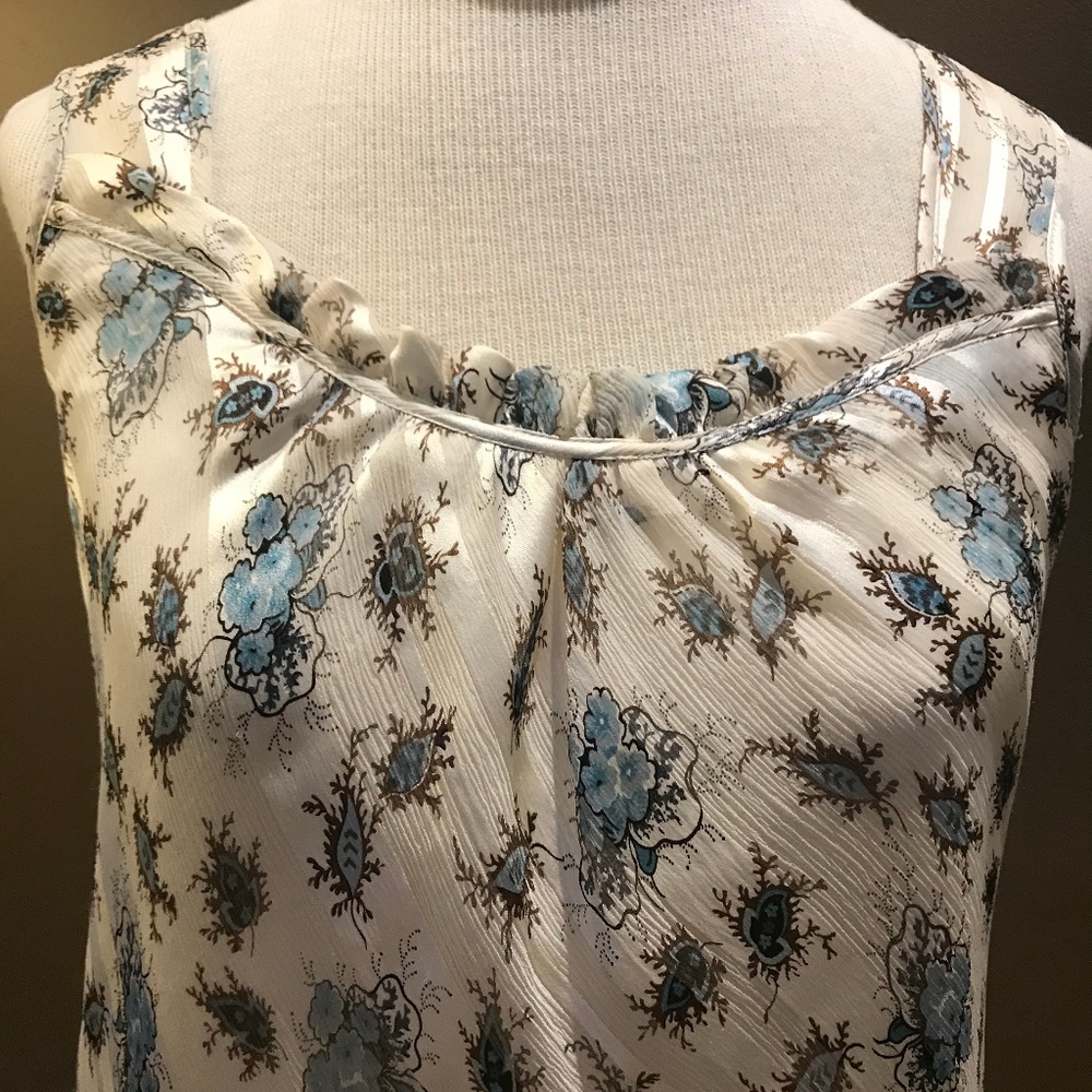 Anne Klein Career Sleeveless Silk Top